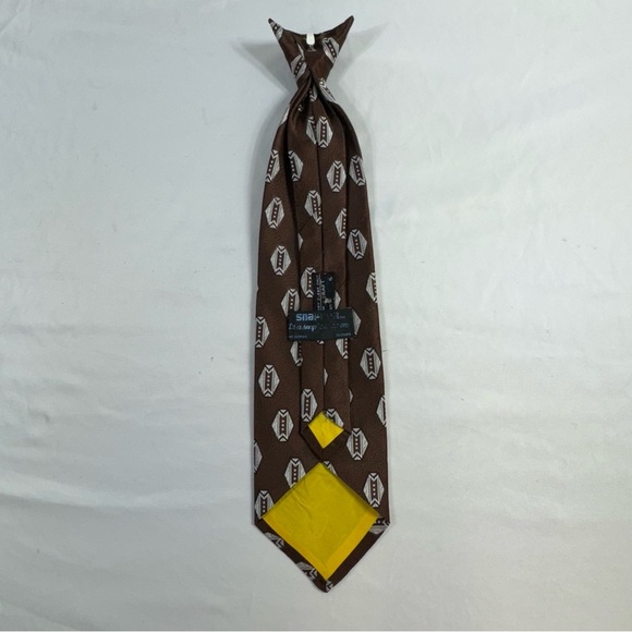JCPenney Men’s Vintage 70’s Brown Clip On Tie - Picture 5 of 5
